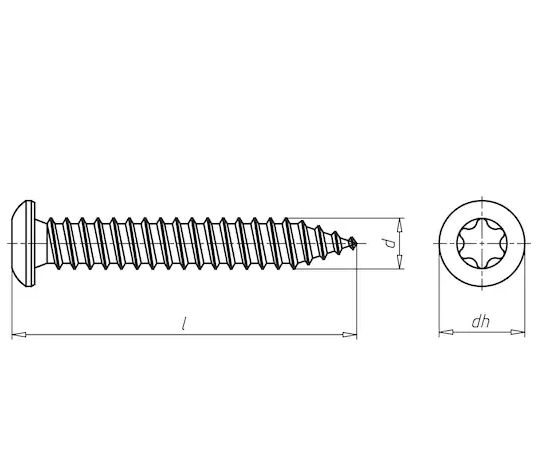 7,5x42 mm Abstandsmontageschraube Würth, AMO® III TYP 3 /Halbrundkopf (ST)