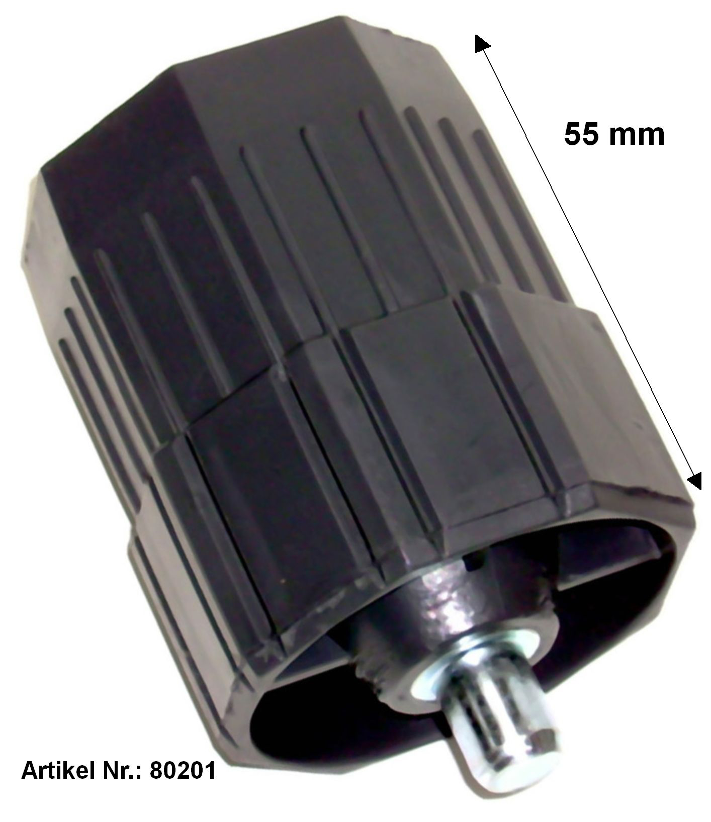 Walzenkapsel kurz SW60 mit Stahl-Achsstift (VE 1)