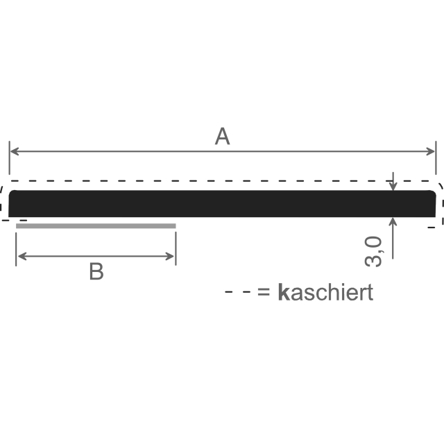 80 mm Flachprofil SK (VE 10)