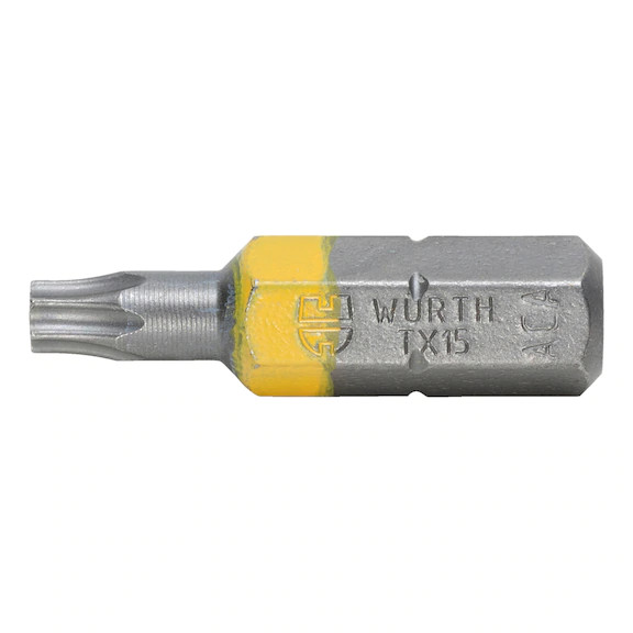 Würth Bits TX 15 Torx Gelb in Standardlänge 25mm