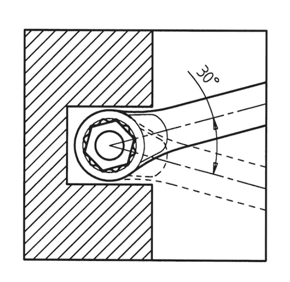 16 mm Ring-Maulschlüssel metrisch mit POWERDRIV®-Antrieb