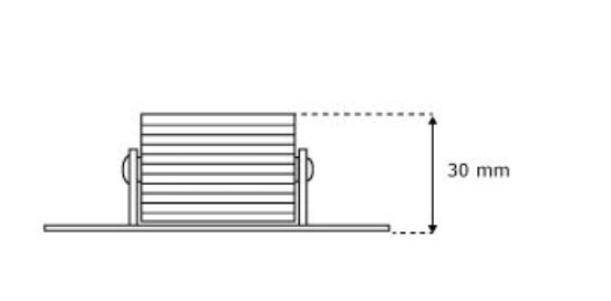 Maxi Abdruckrolle (Platte 90mm, Rollendurchmesser 30mm)  Abroller (Überleitrolle)