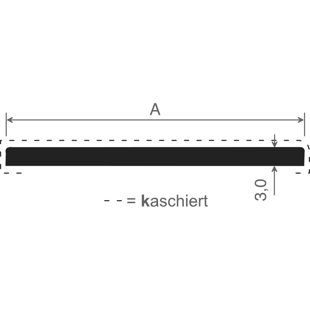20 mm Flachprofil (VE 10)  