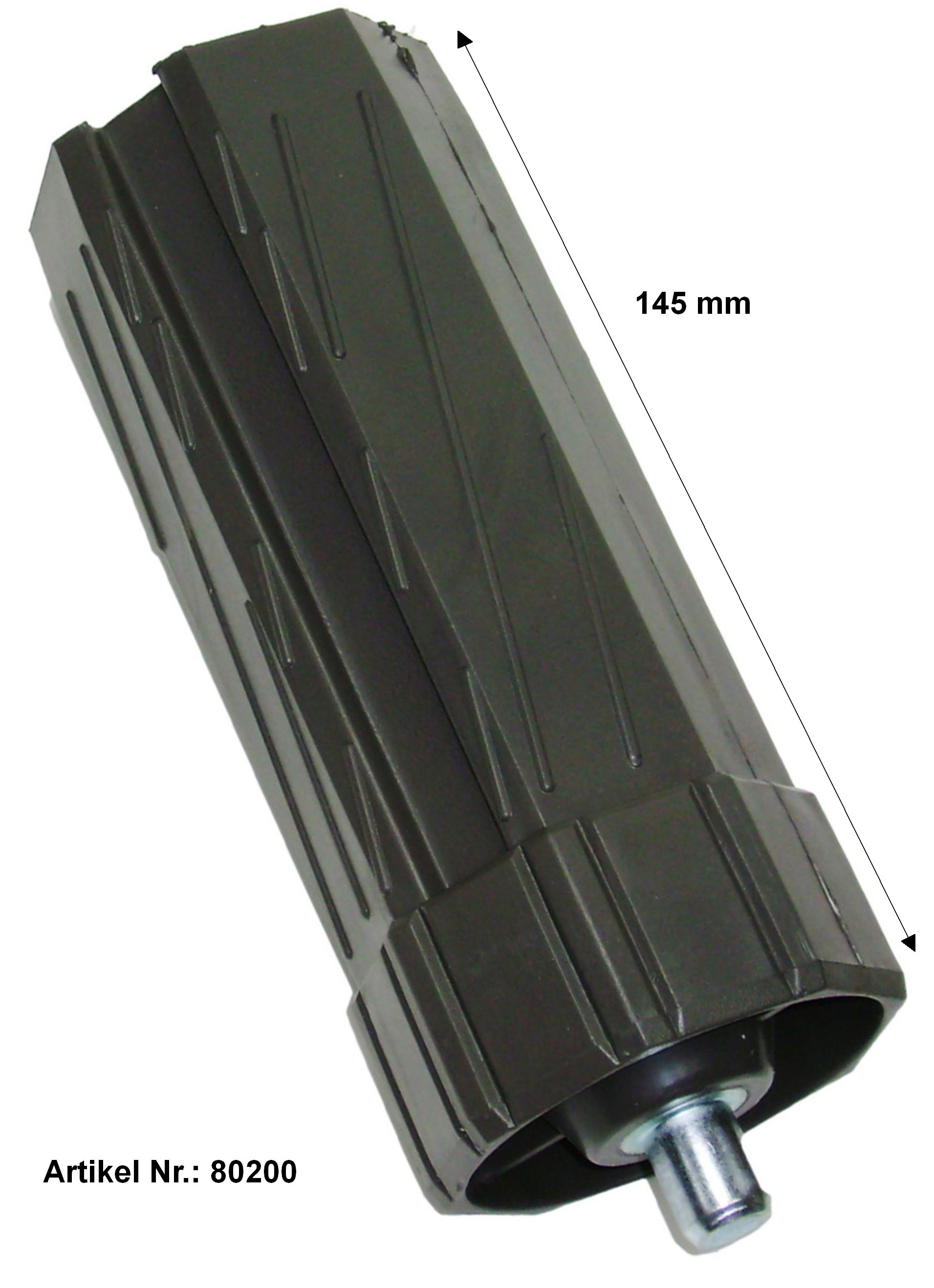 Walzenkapsel lang SW60 mit Stahl-Achsstift (VE 1)