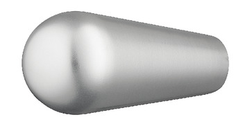 Möbelknopf Aluminiumeloxiert Ø 16 mm | silber 