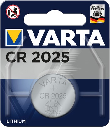 Knopfzelle CR 2025 von Varta