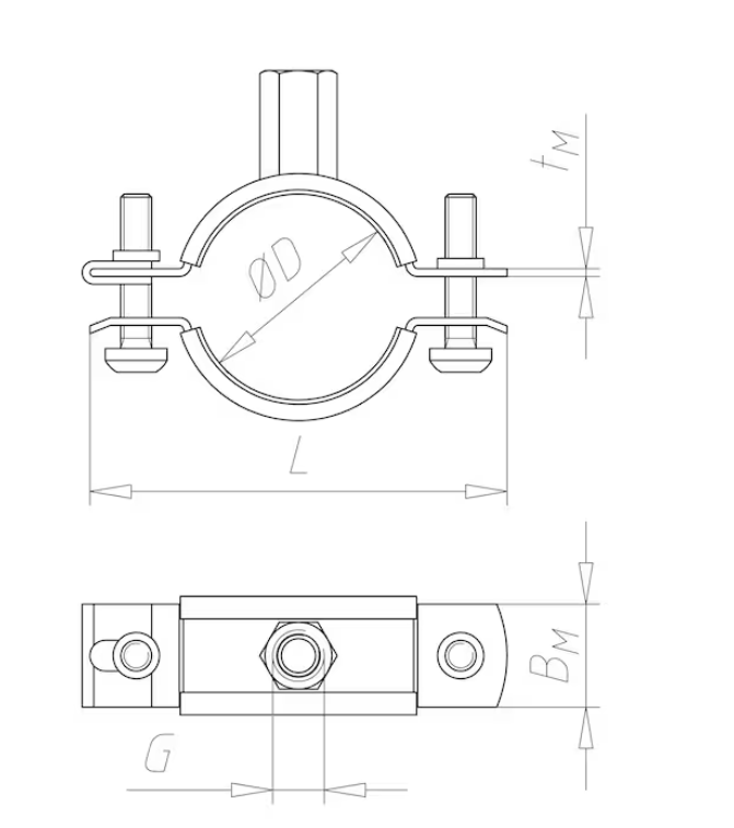 108-114 mm Rohrschelle TIPP® Smartlock 2 GS (ST)