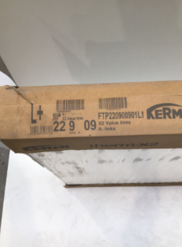Kermi therm-x2® Flachheizkörper Vplus links Weiß 900x900 mm I TH1633