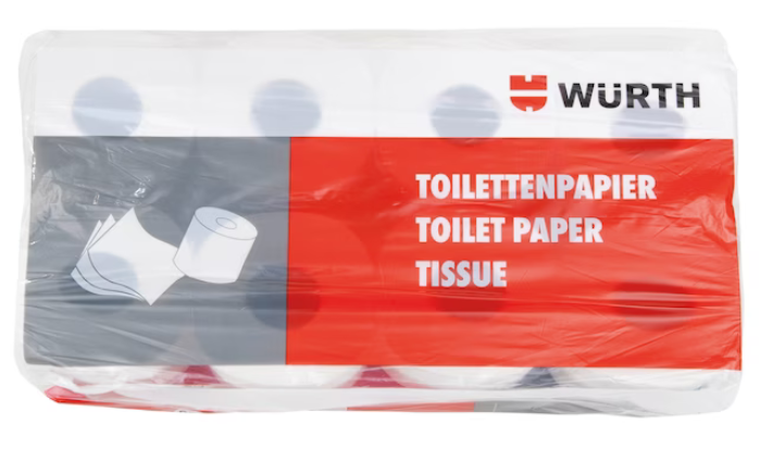Toilettenpapier 3-lagig von Würth (8 Rollen)