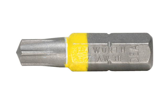  Würth Bits AW30 Leuchtgelb in Standardlänge 25mm