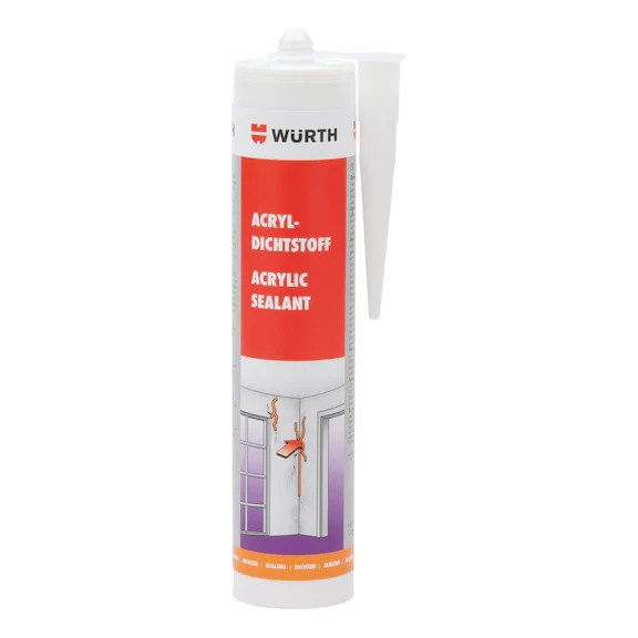 Würth Acryl-Dichtstoff Weiß 310ml (Anwendung im Innenbereich)