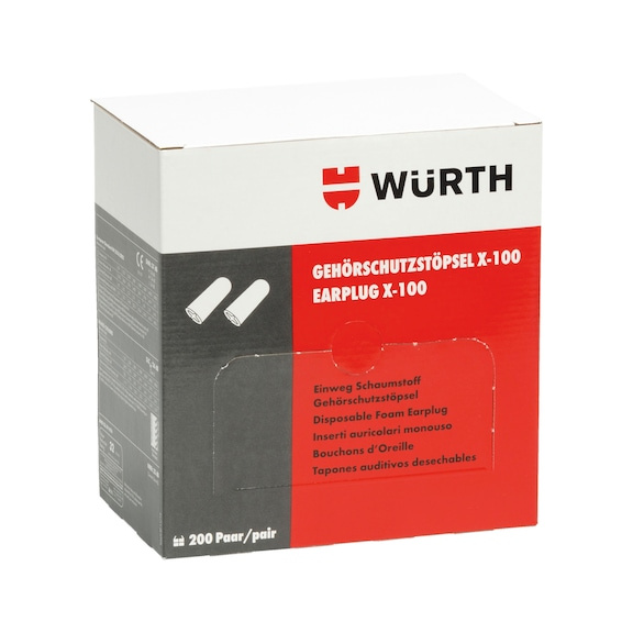 Würth Gehörschutzstöpsel / Ohrstöpsel X-100