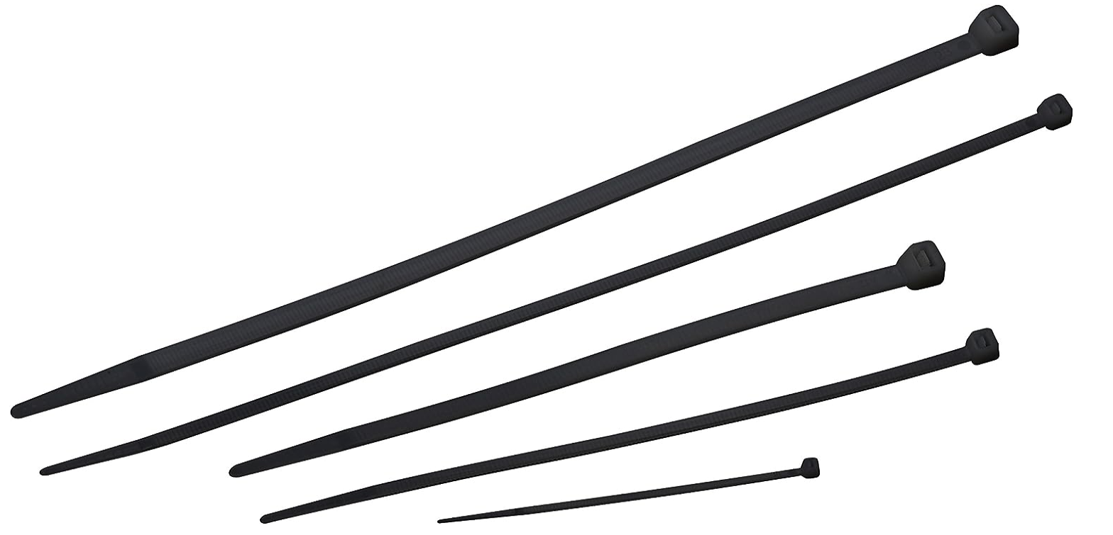 Kabelbinder schwarz Sortiment 