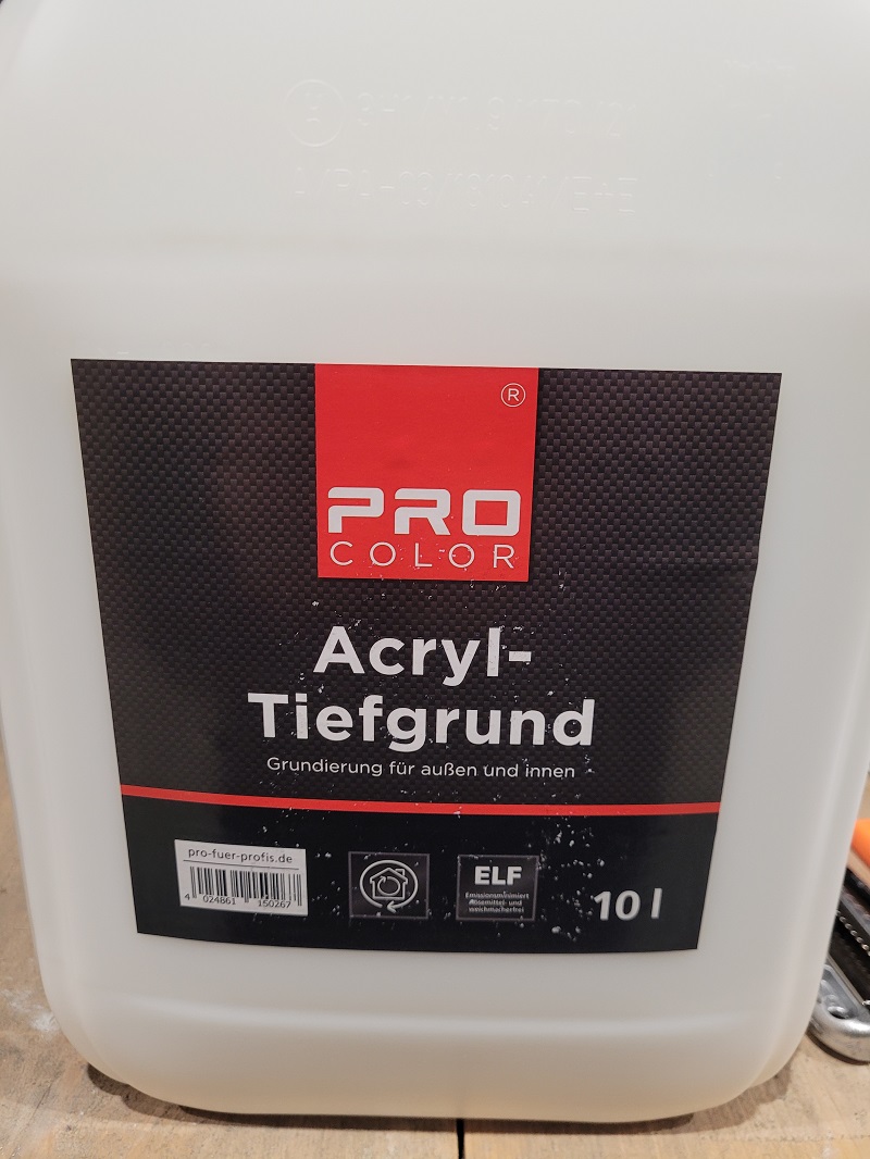 Acryl Tiefgrund Pro Color (10 L)
