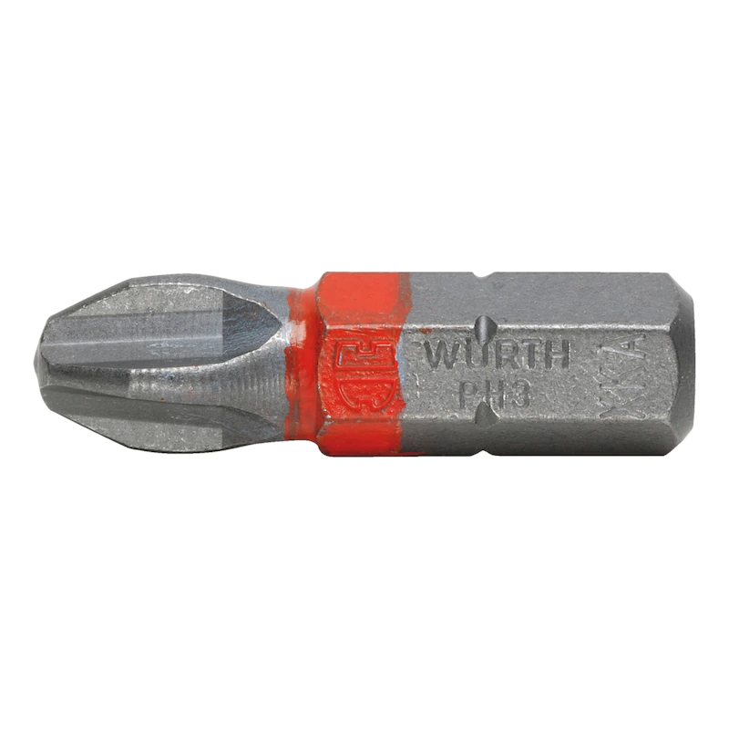 Würth Bits PH3 Phillips Rot in Standardlänge 25mm